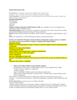Global Multi Products Chile Case Study Notes