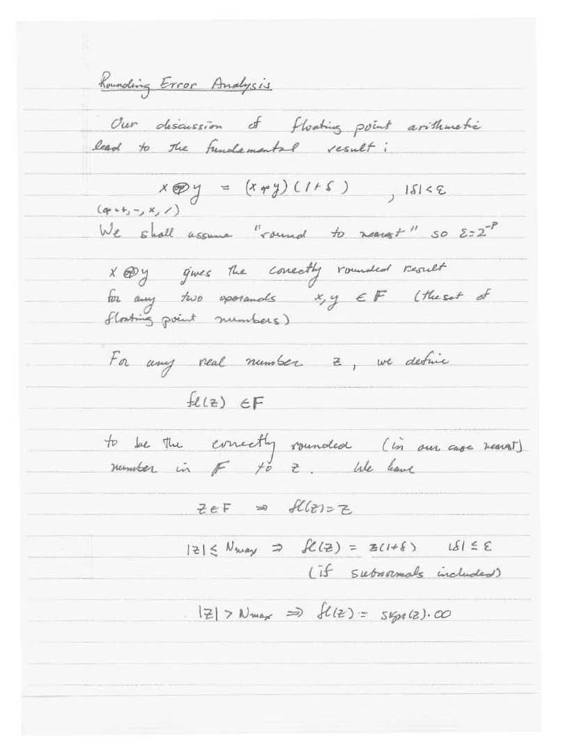 NUMERICAL LINEAR ALGEBRA