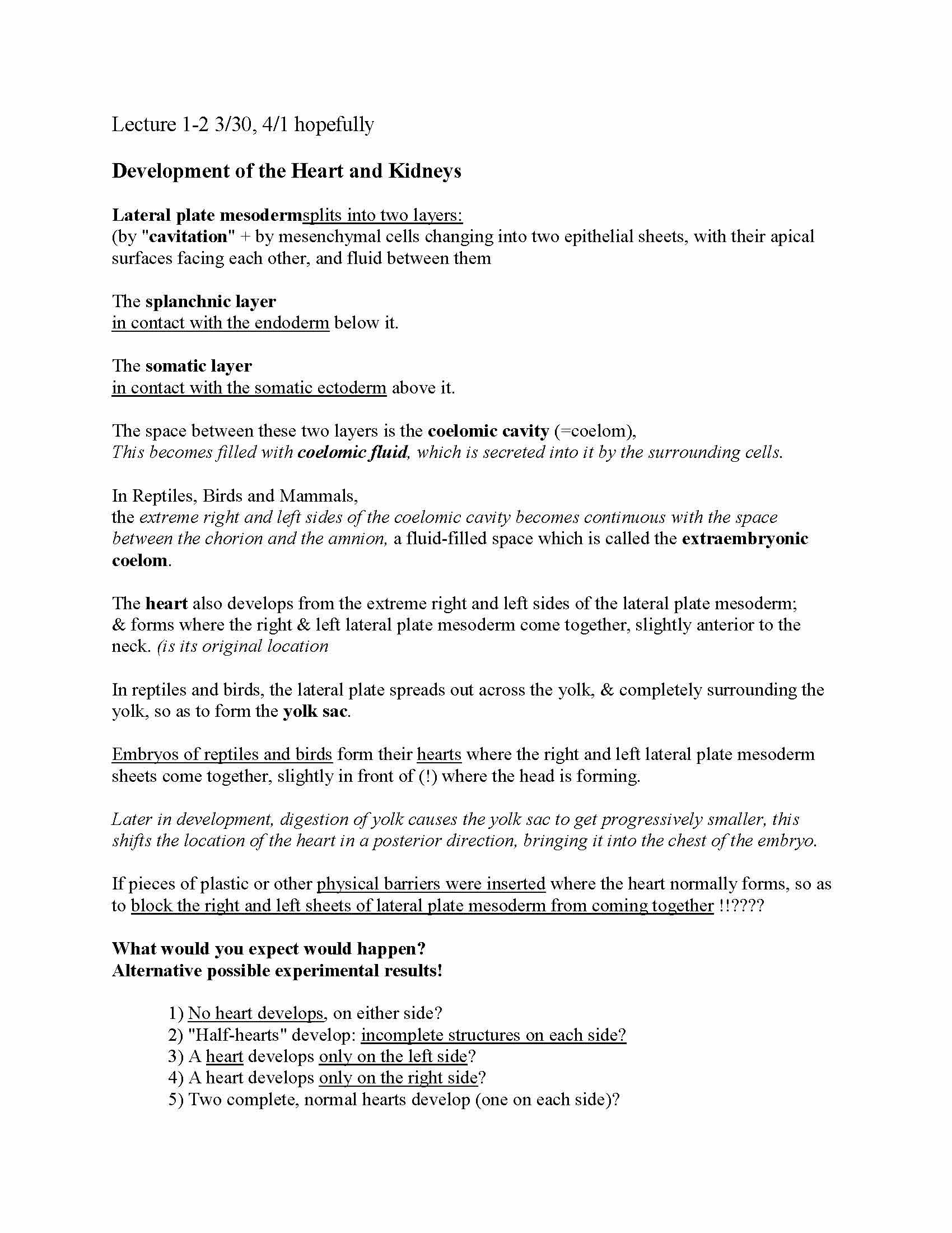 Vertebrate Embryology