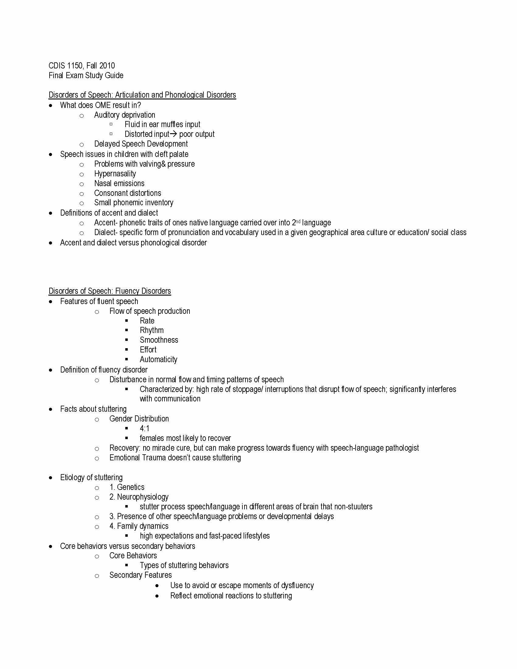 Introduction to Communication Disorders