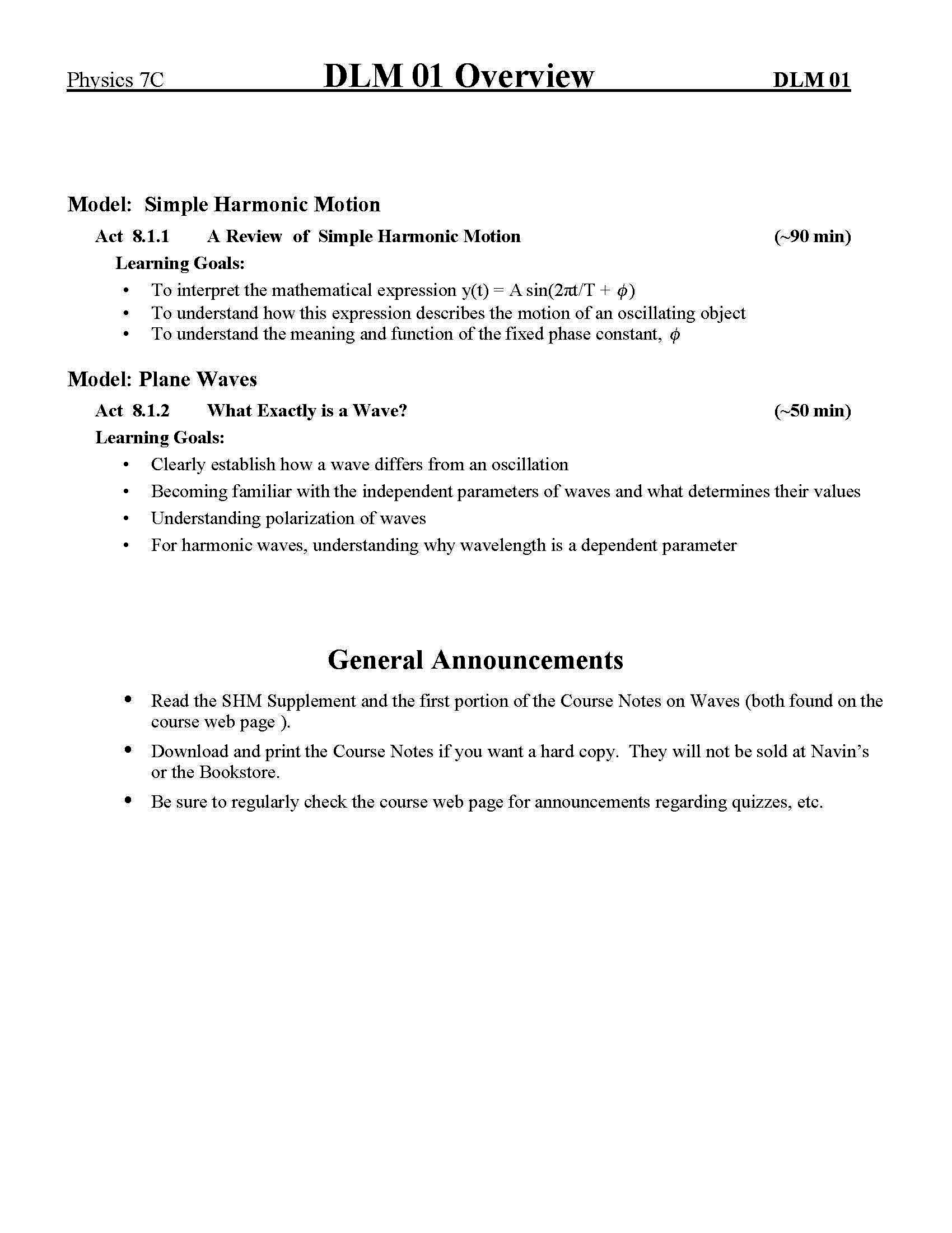General Physics