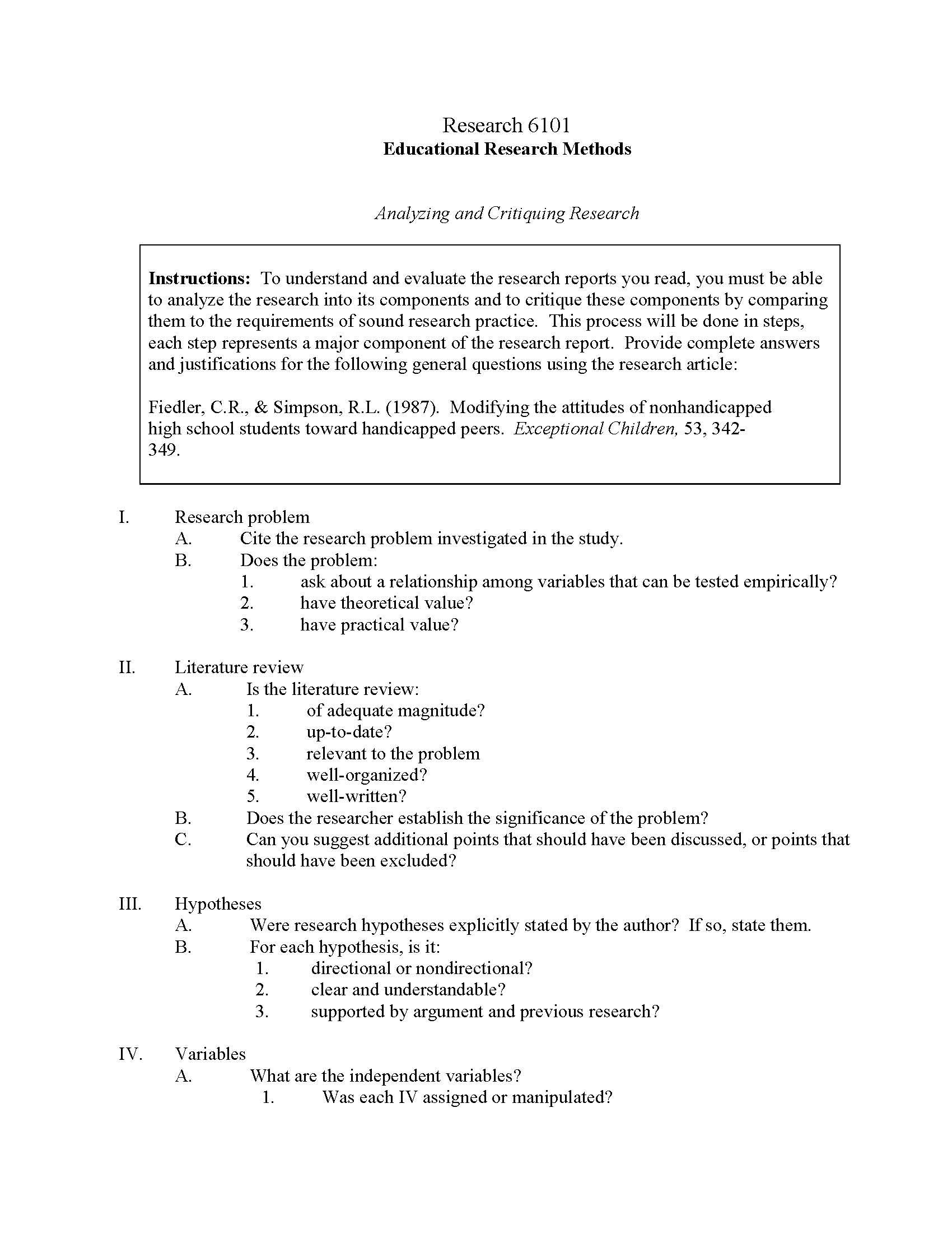 Research Methods
