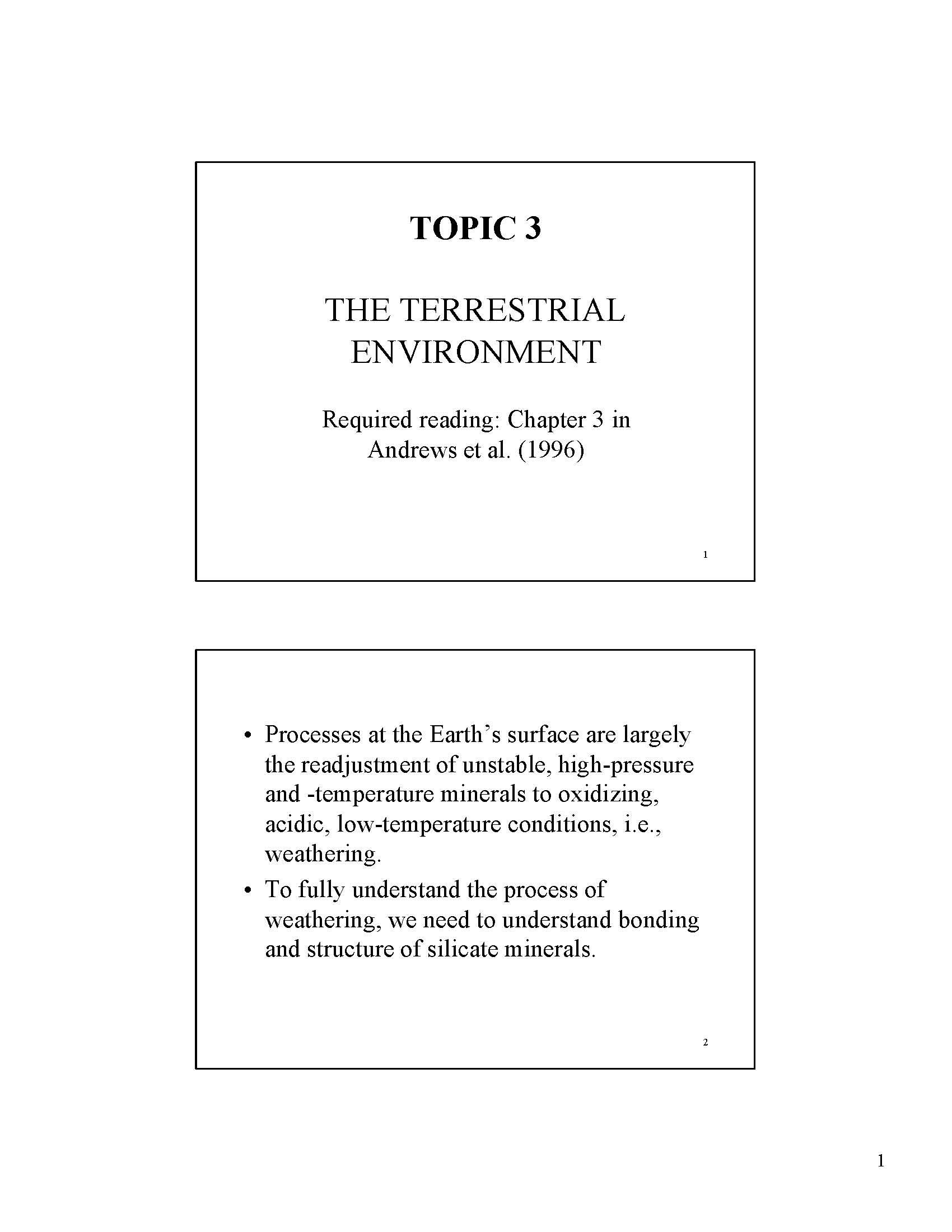Principles of Geochemistry