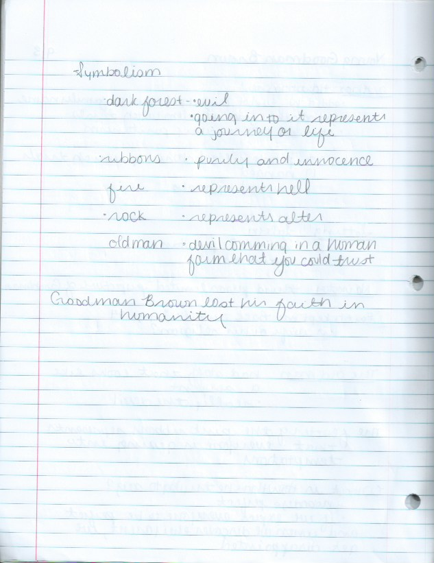 Young Goodman Brown and Romanticism 