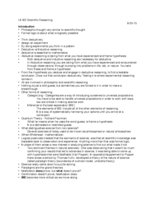 Scientific Reasoning Week 1Lecture Notes