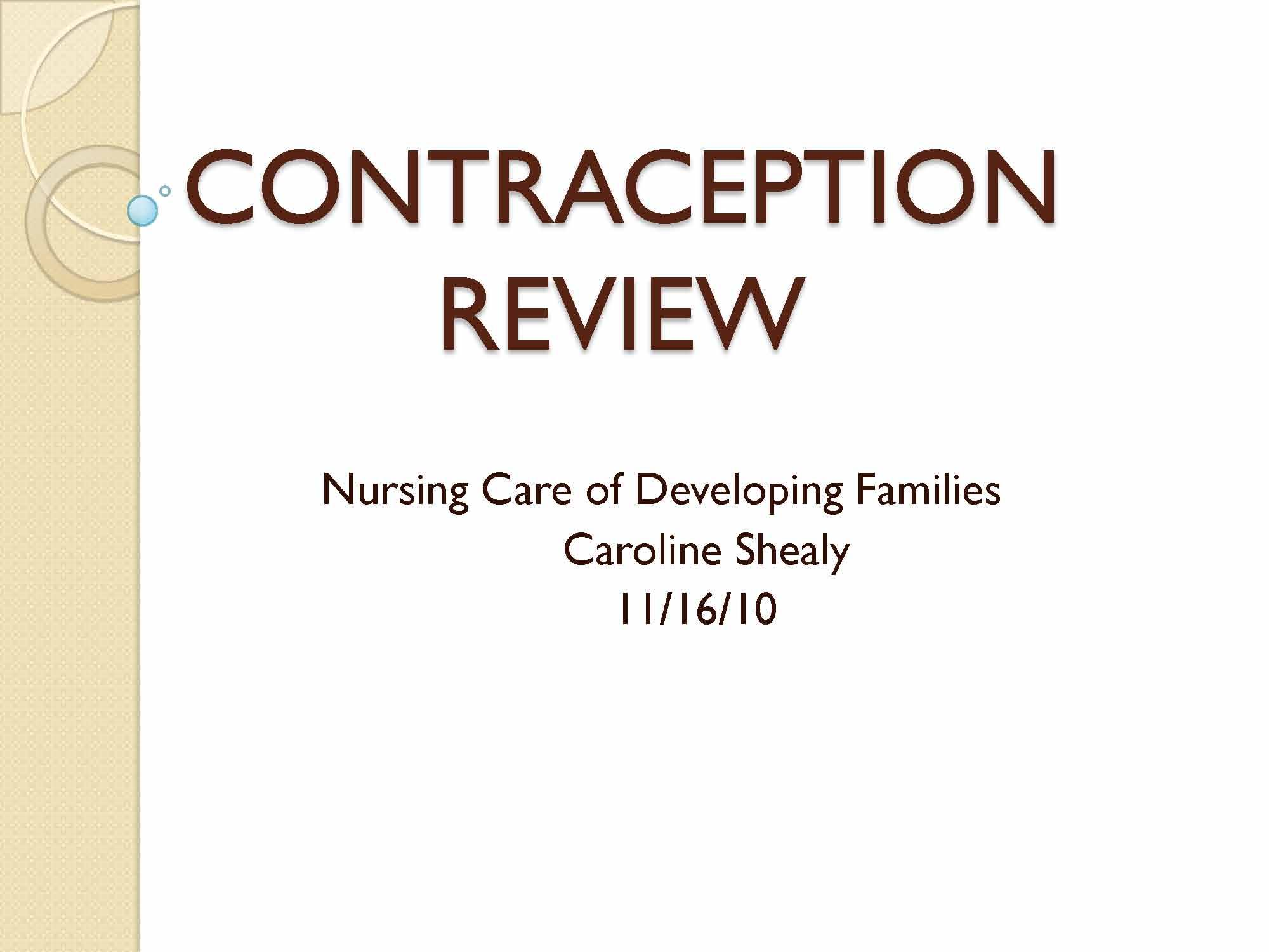 Nursing Care of Develop Family