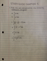 Chapter 5 Study Guide