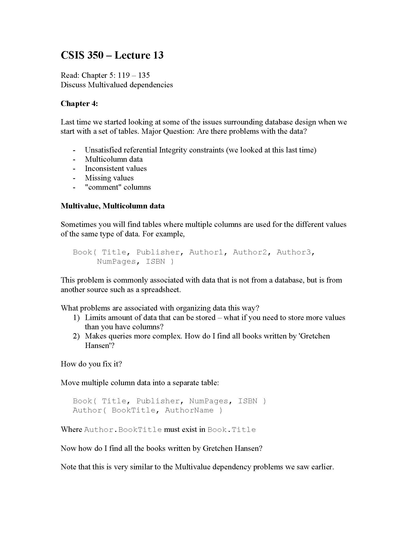 Database Management Systems