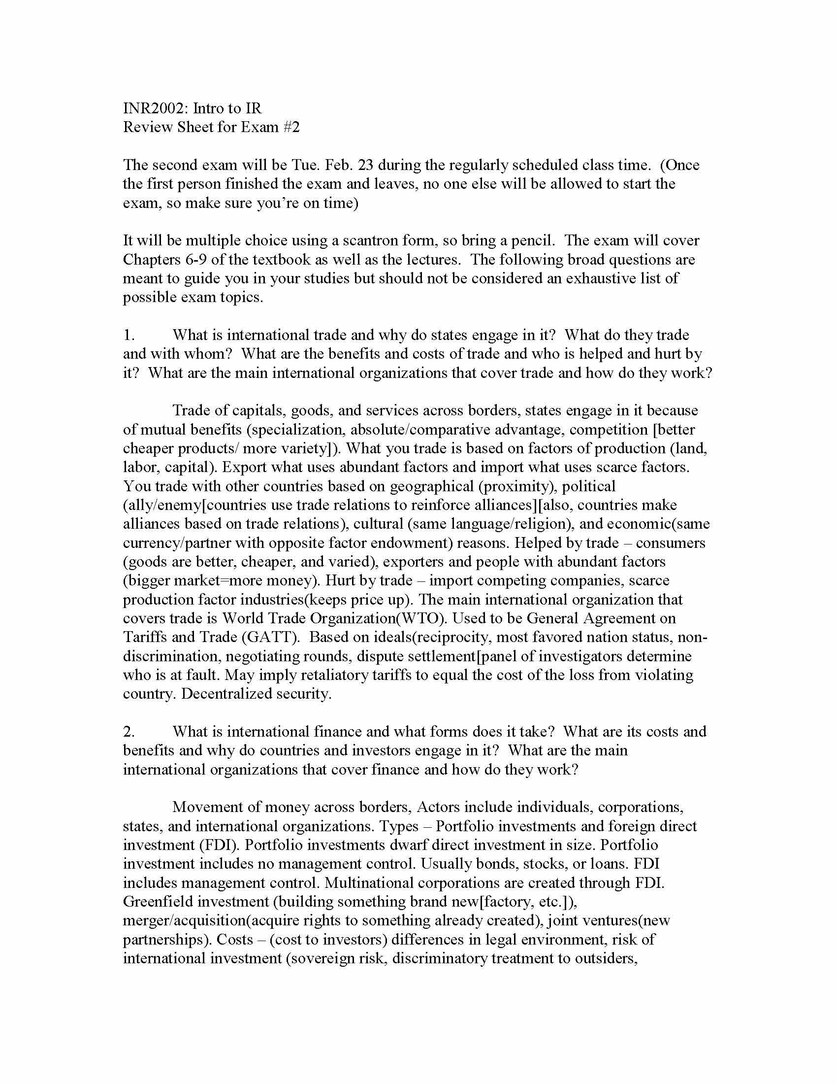 INTERNATNL RELATIONS