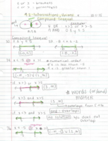Intersections, Unions and Compound Inequalities