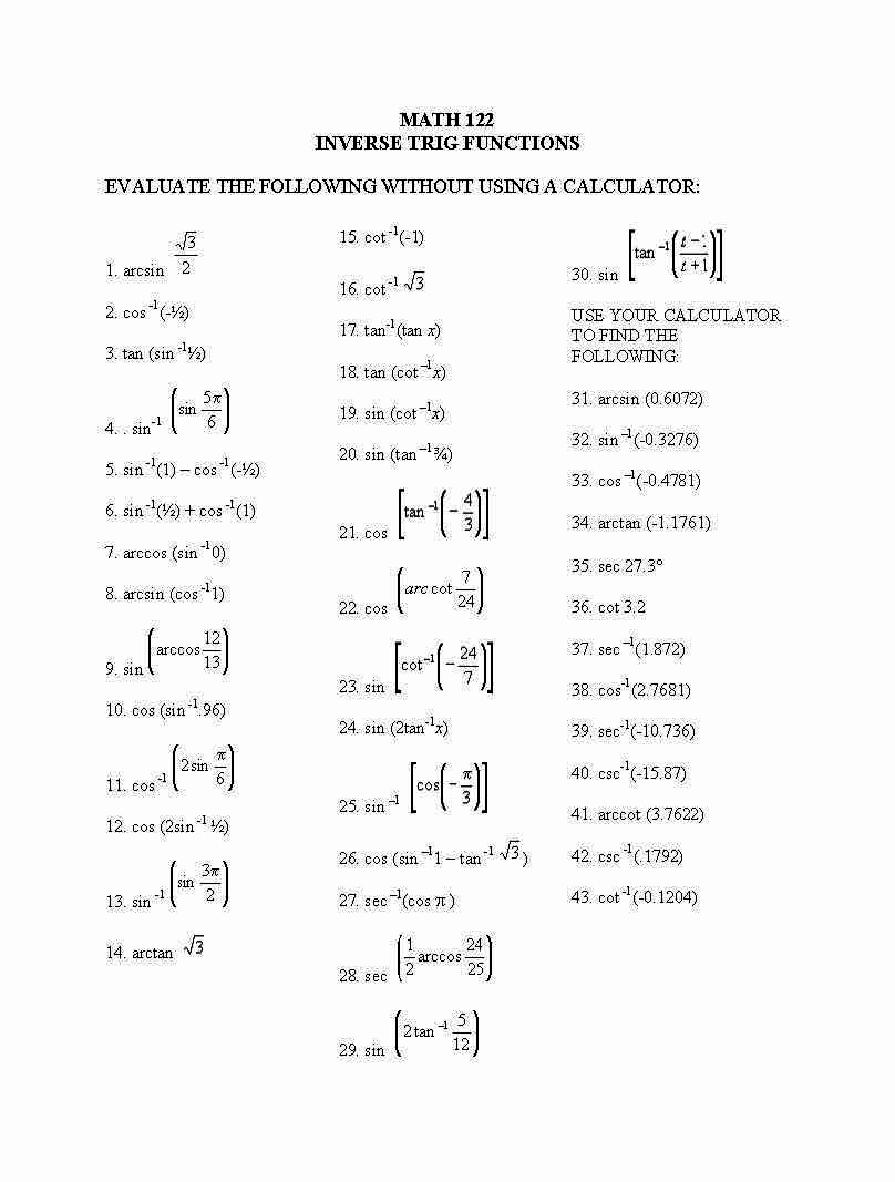 Precalculus II