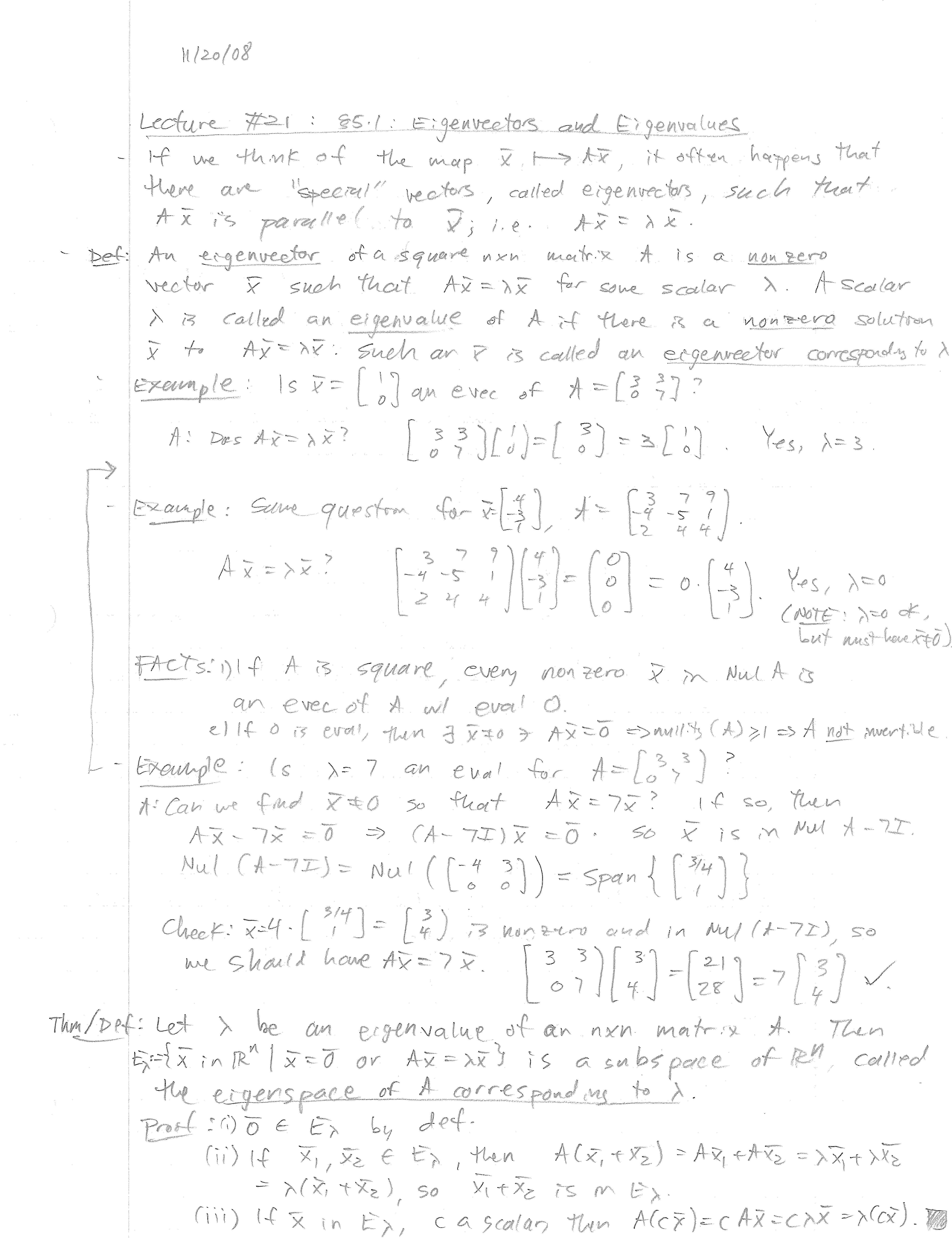 Matrices & Linear Algebra