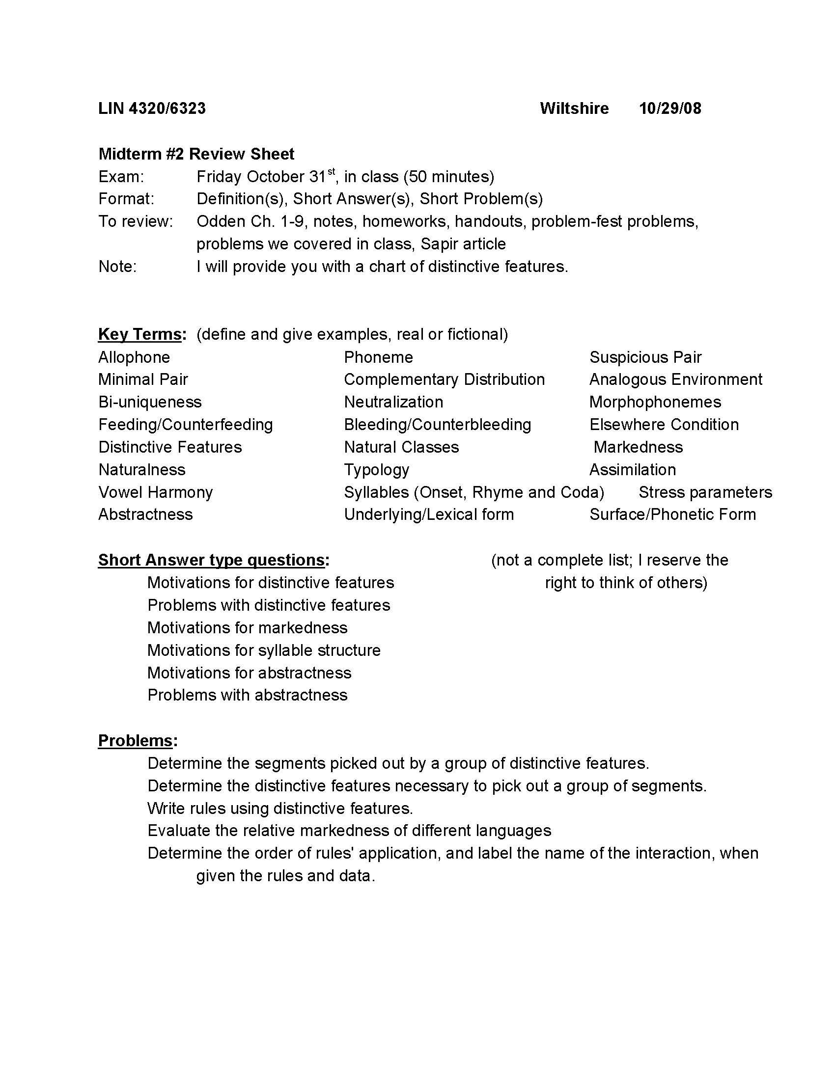INTRO TO PHONOLOGY