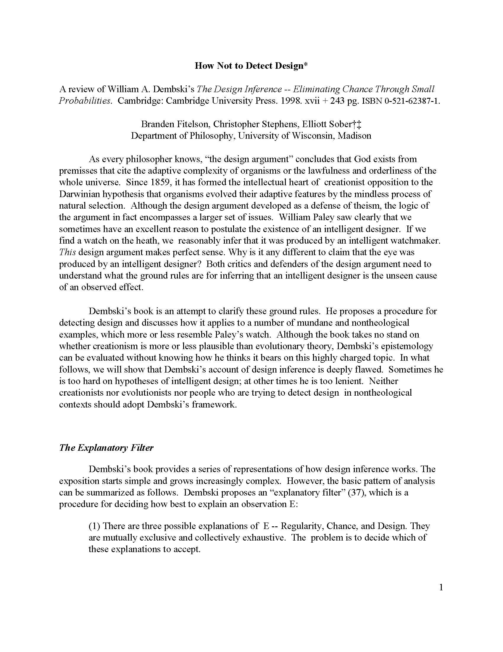 Seminar in Plant Systematics and Evolution