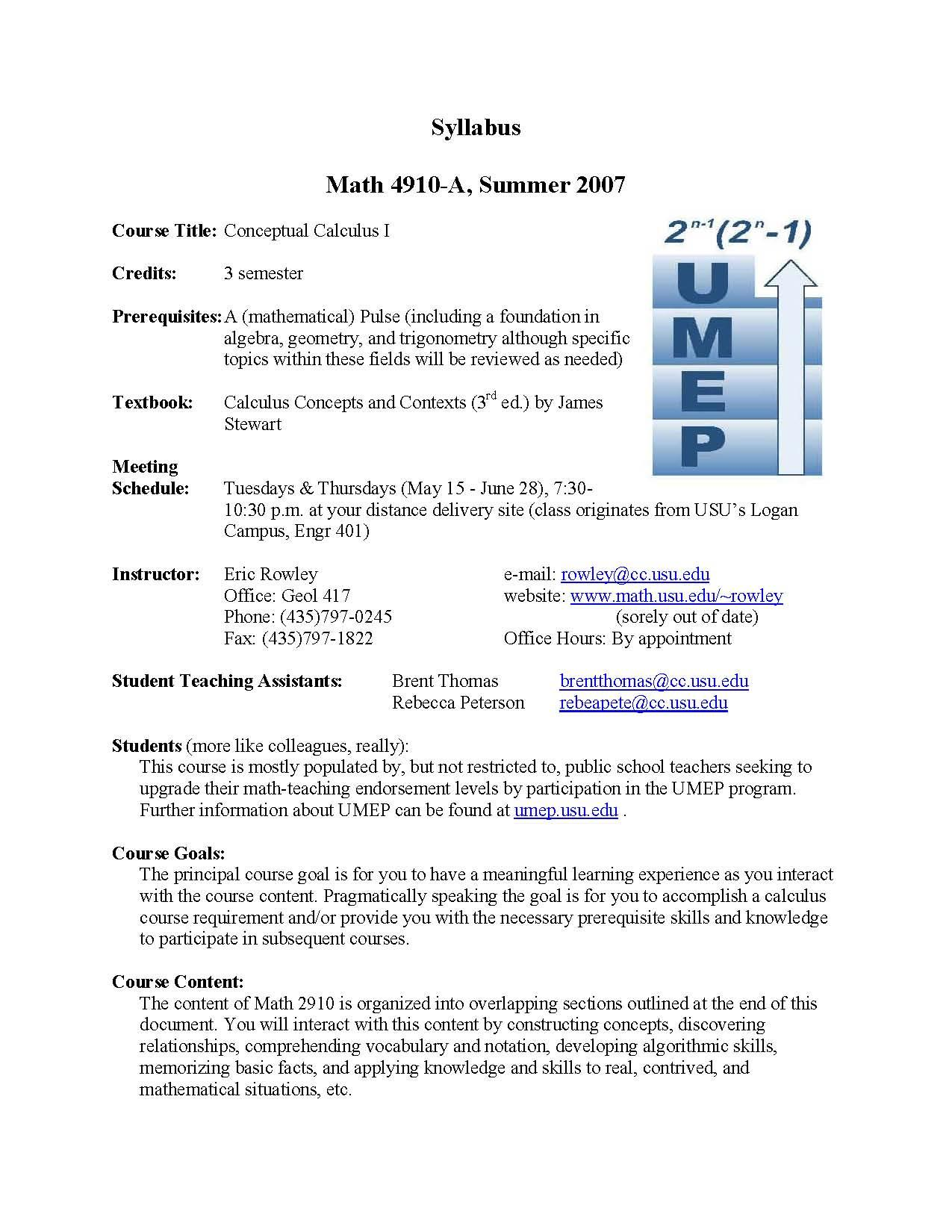 Directed Reading and Conference