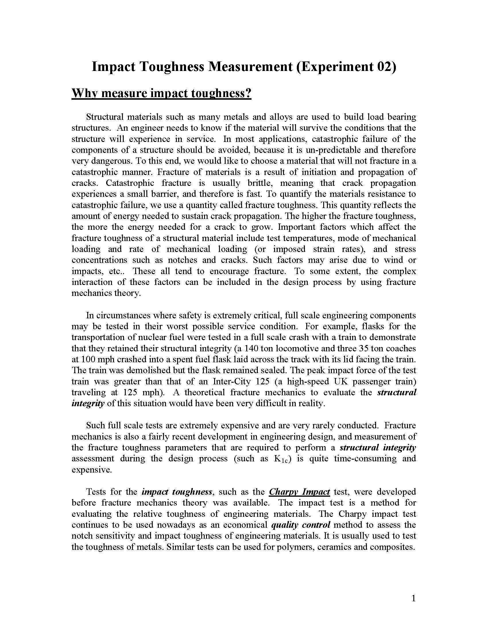 Mechanics & Materials Lab