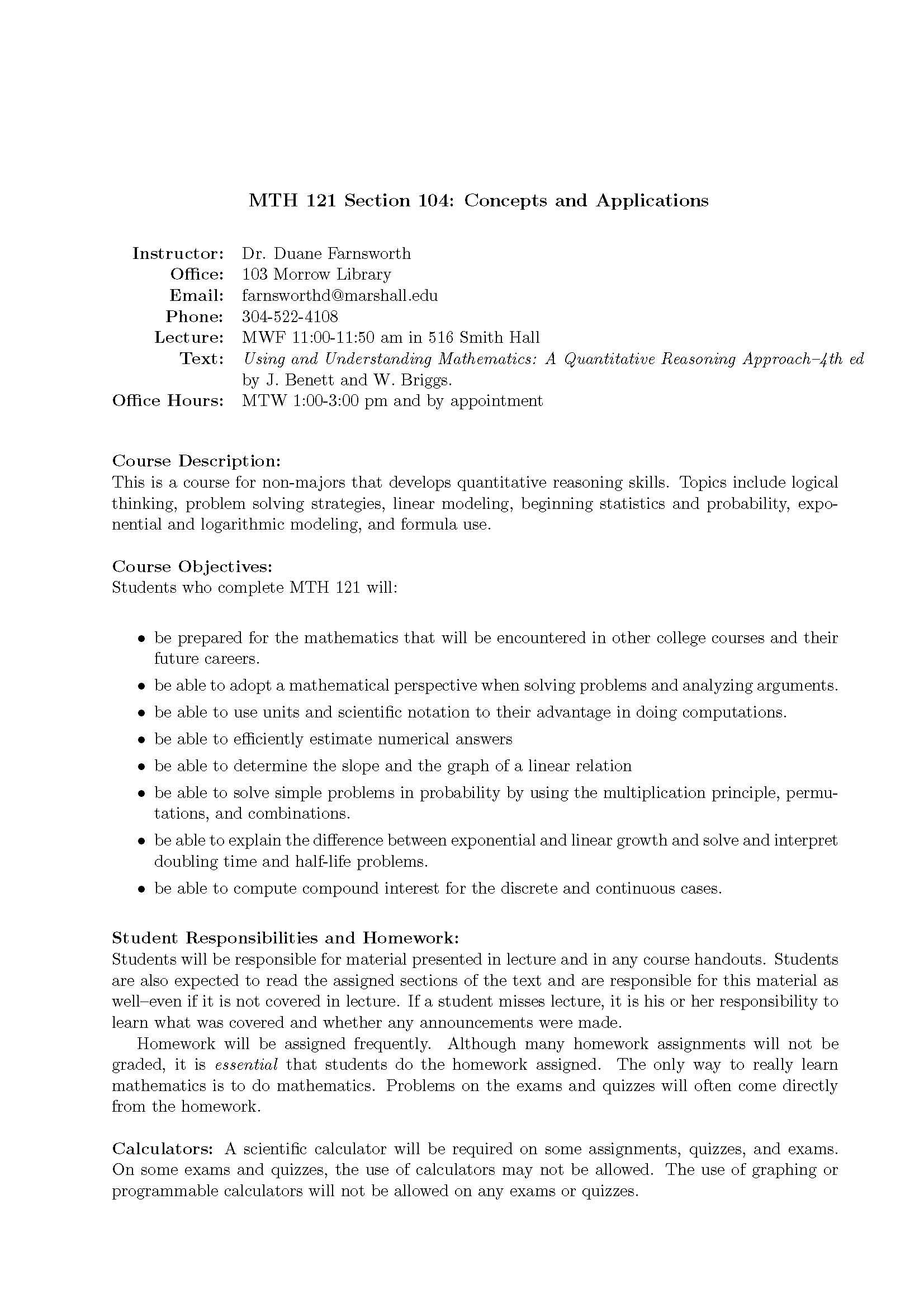 Concepts and Applications (CT)