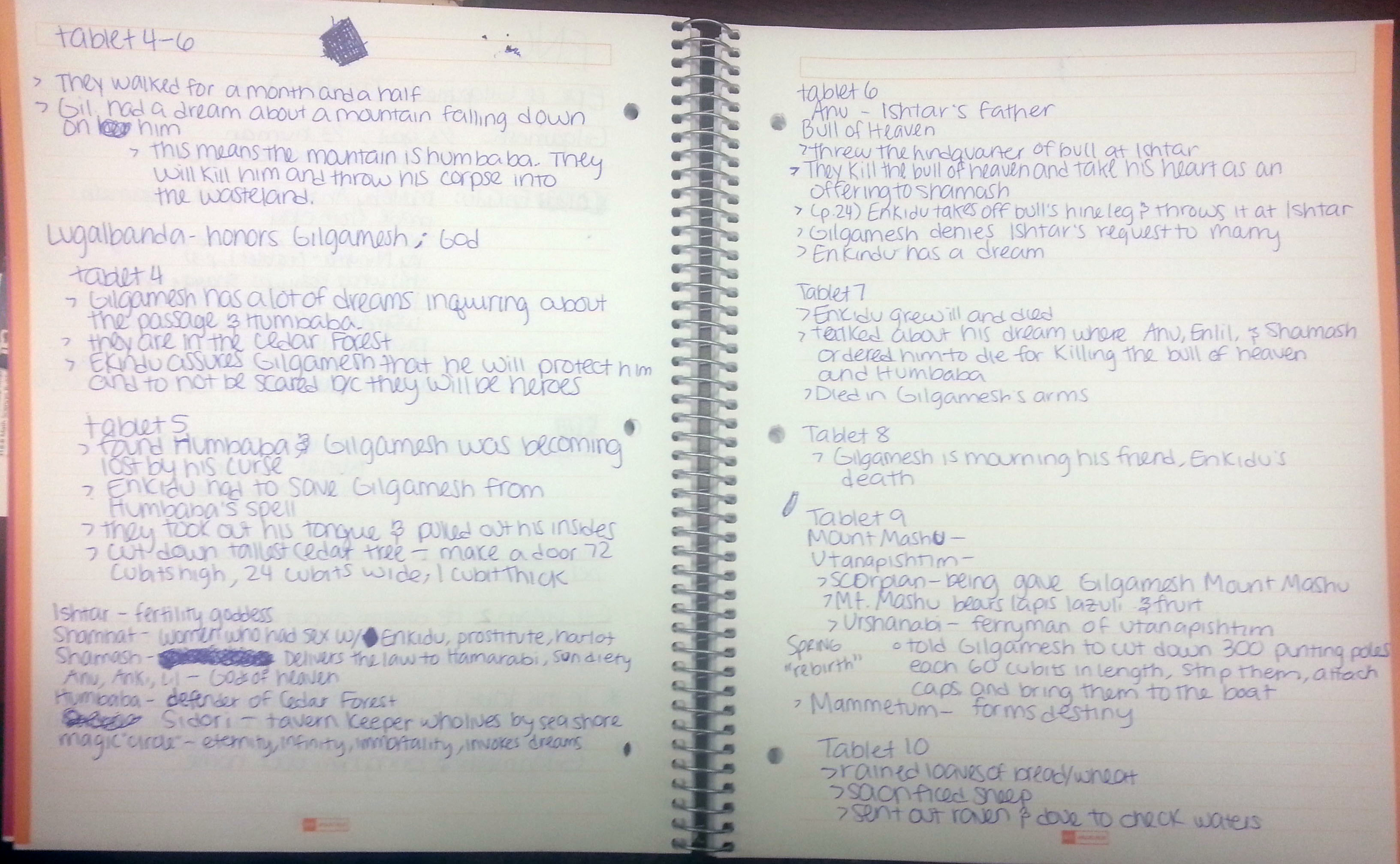 ENG Notes: Epic of Gilgamesh