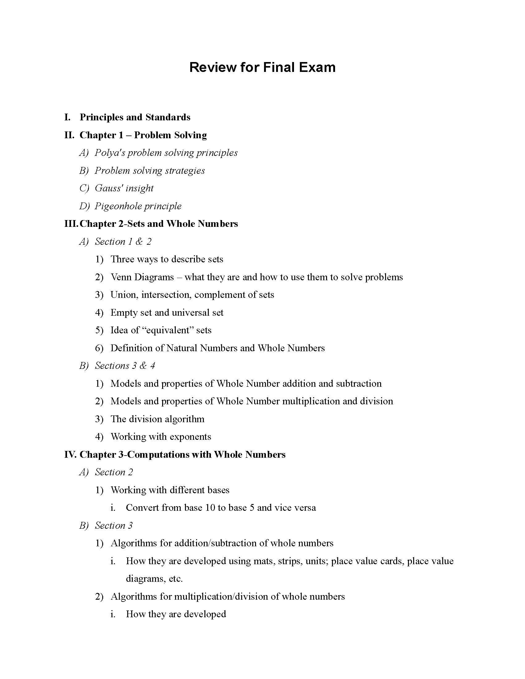 INTRO TO CONTEMP MATH