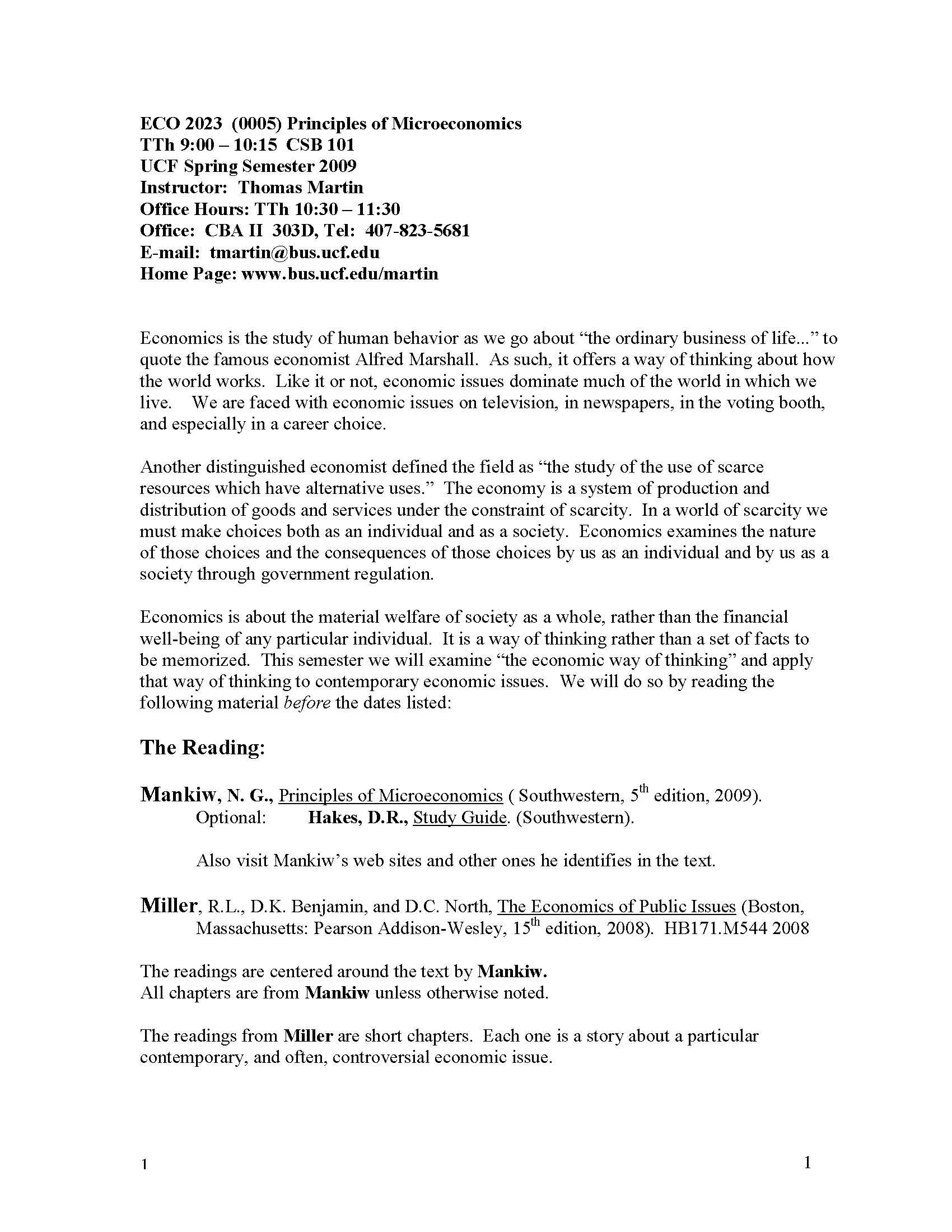 Principles of Microeconomics