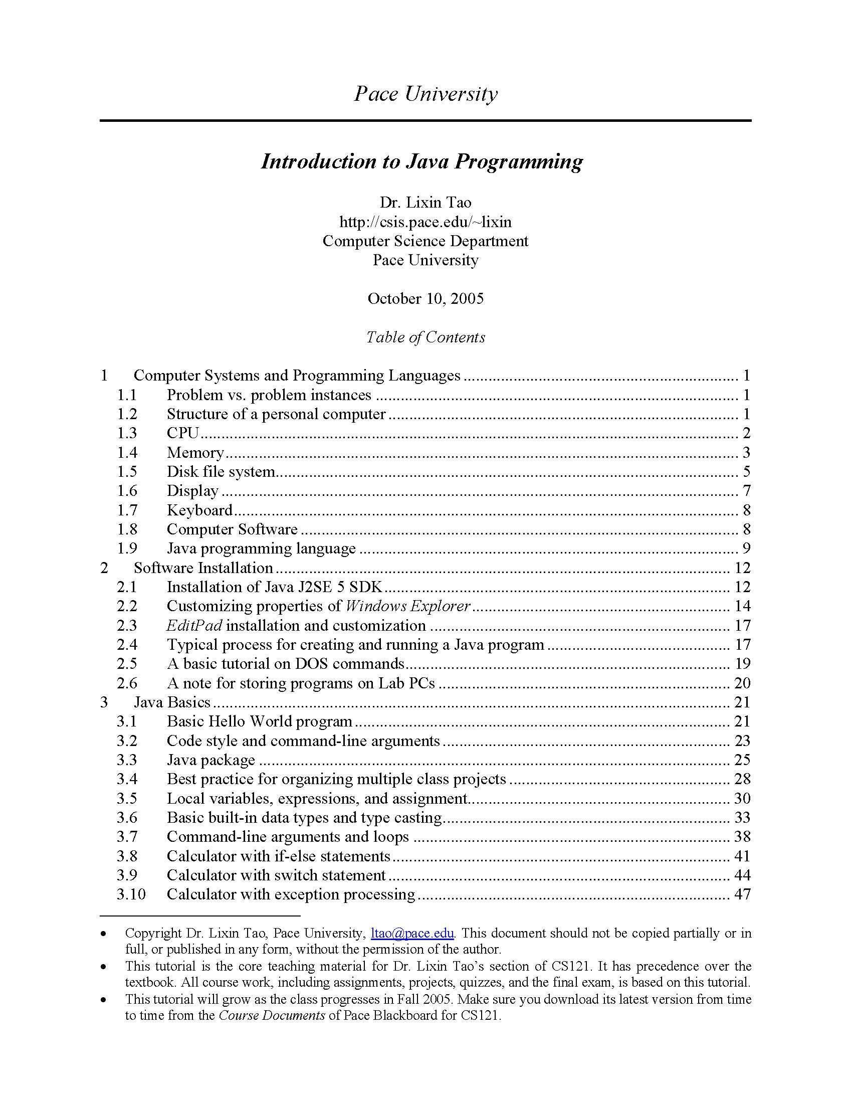 Computer Programming II