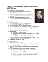 Evolution and Genetic Influences