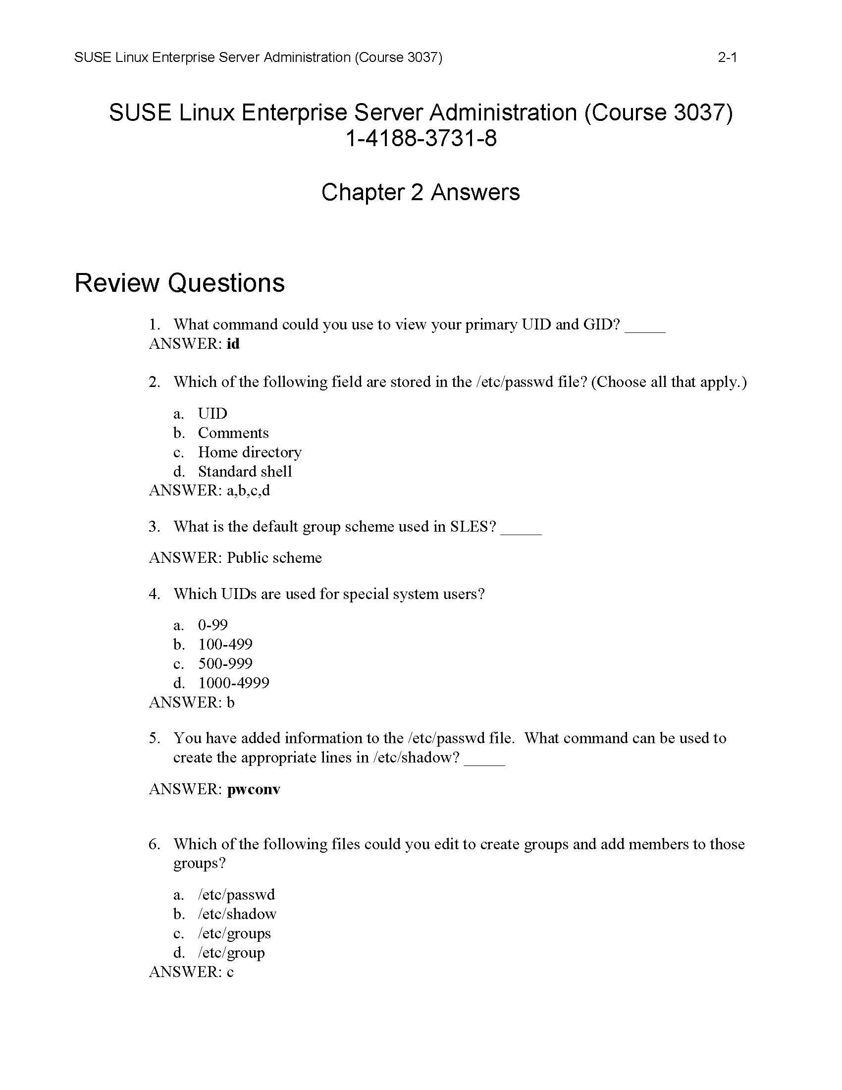 Review Sheet