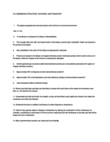 CH 5 Membrane Structure, Synthesis, AND Transport Overview