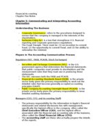 Chapter Five Notes FA