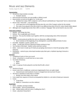 Music and Jazz Elements