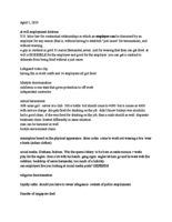 Free speech in the Workplace Notes Week 1-9