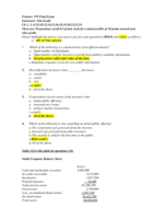 FIN 370 Final Exam