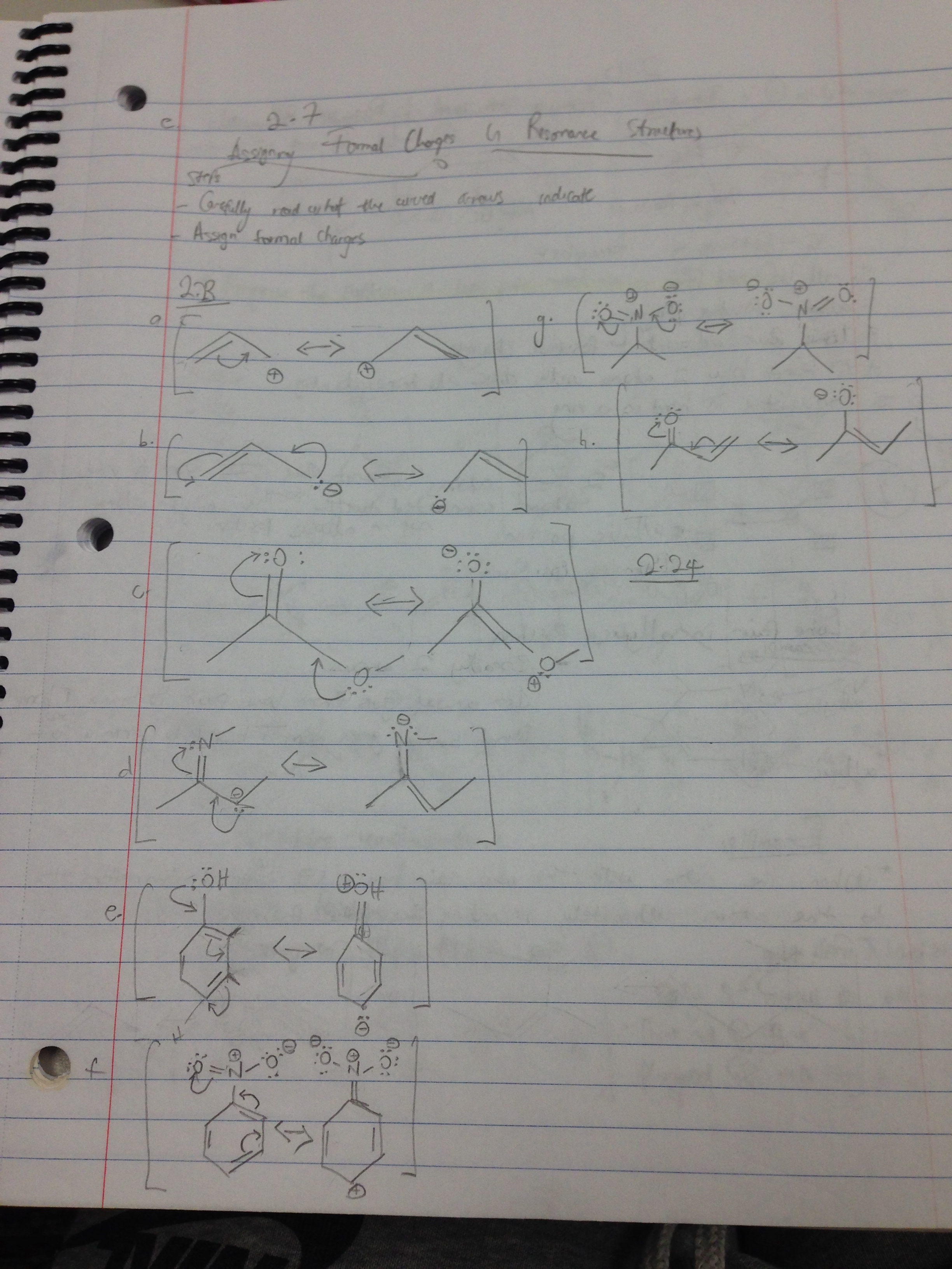 resonance Structures and newsman projections