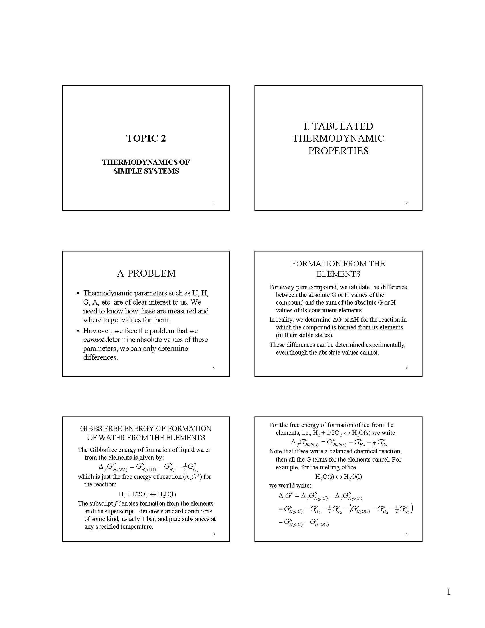 Thermochemistry of Geological Processes