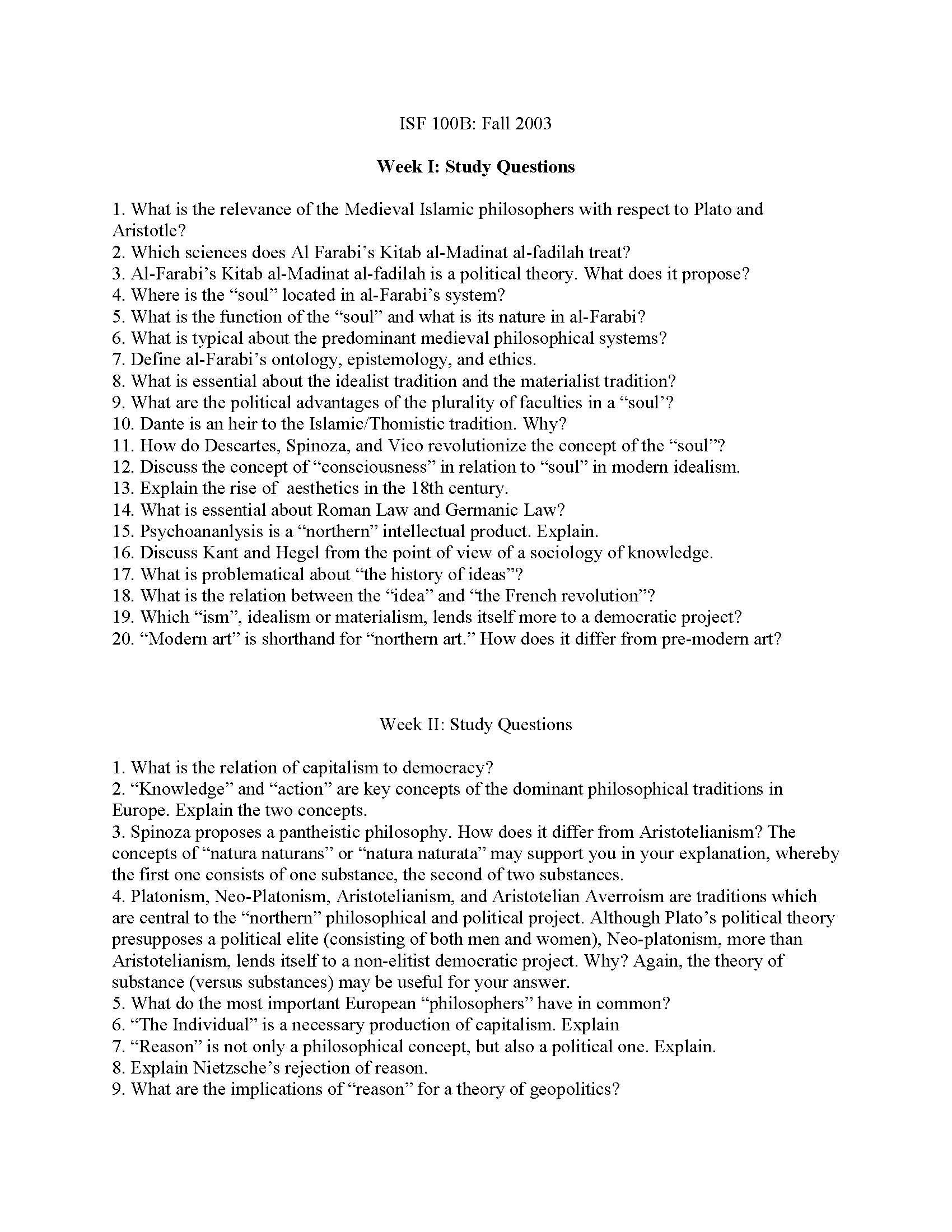 Introduction to Social Theory and Cultural Analysis