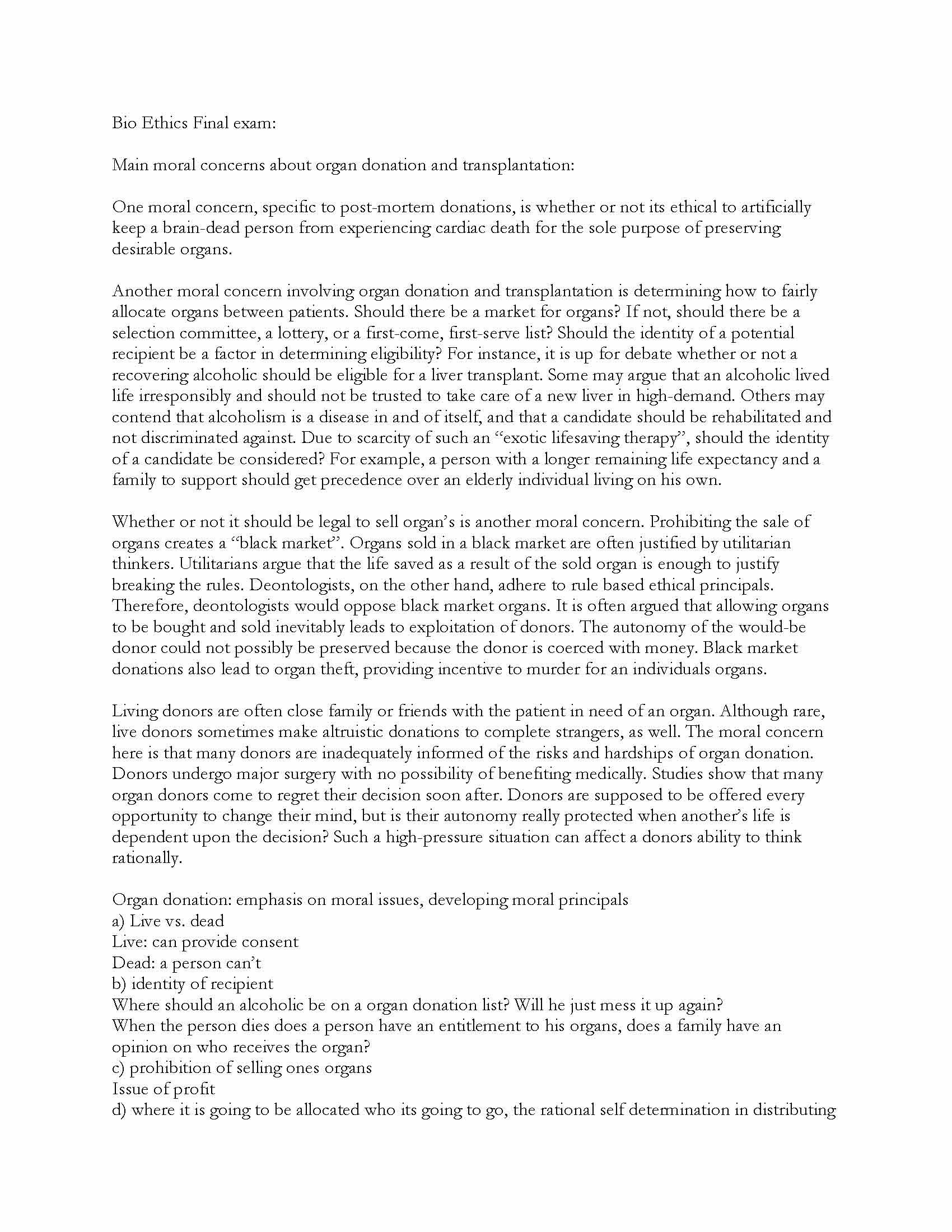 Medical Ethics (DNSN)