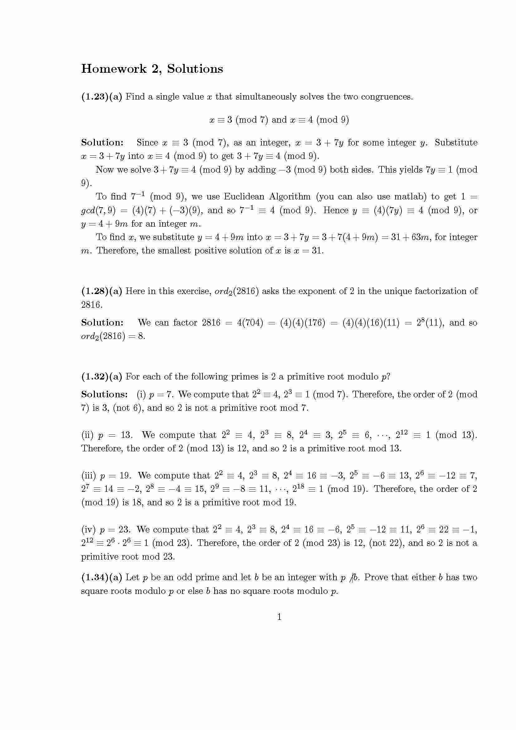 Introduction to Cryptography