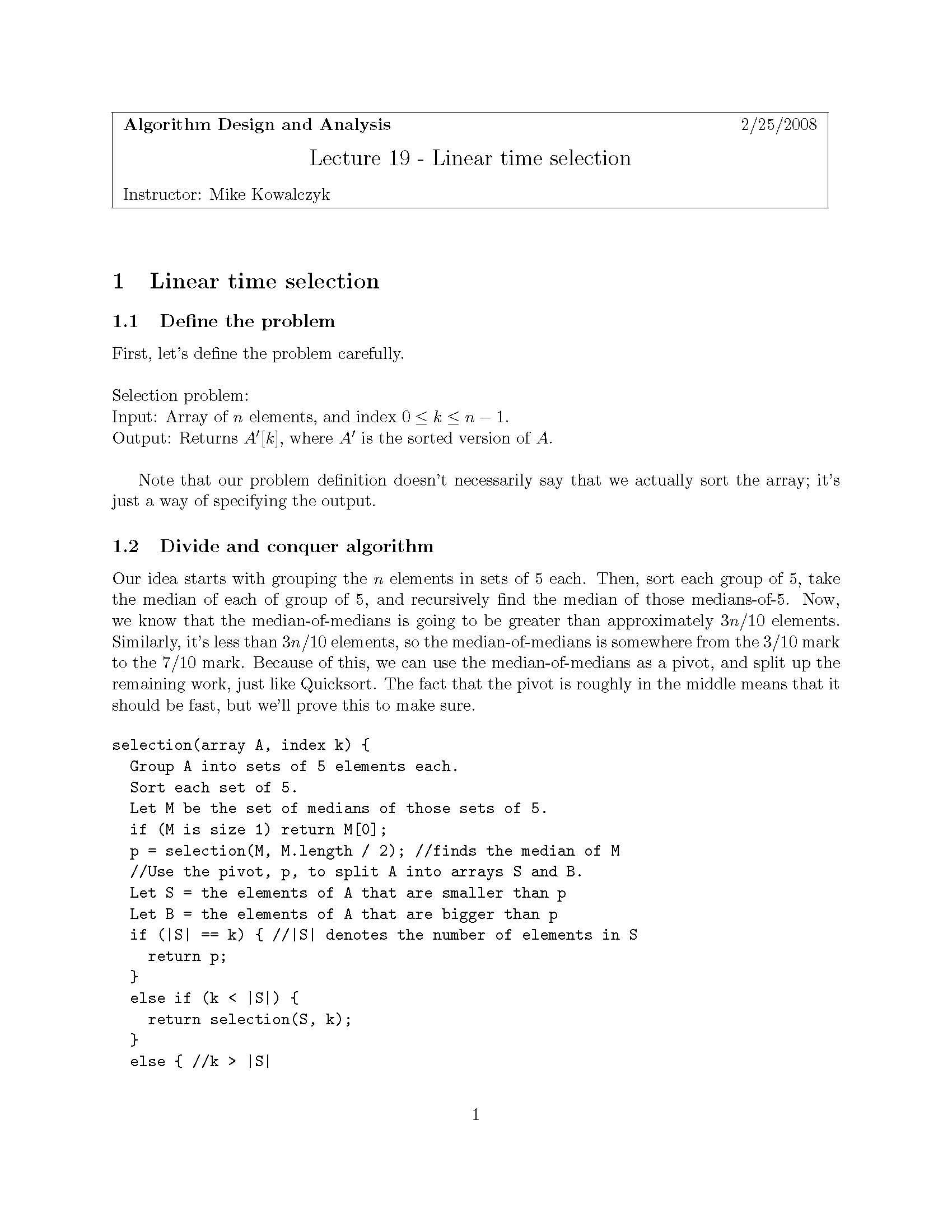 Algorithms Design And Analysis