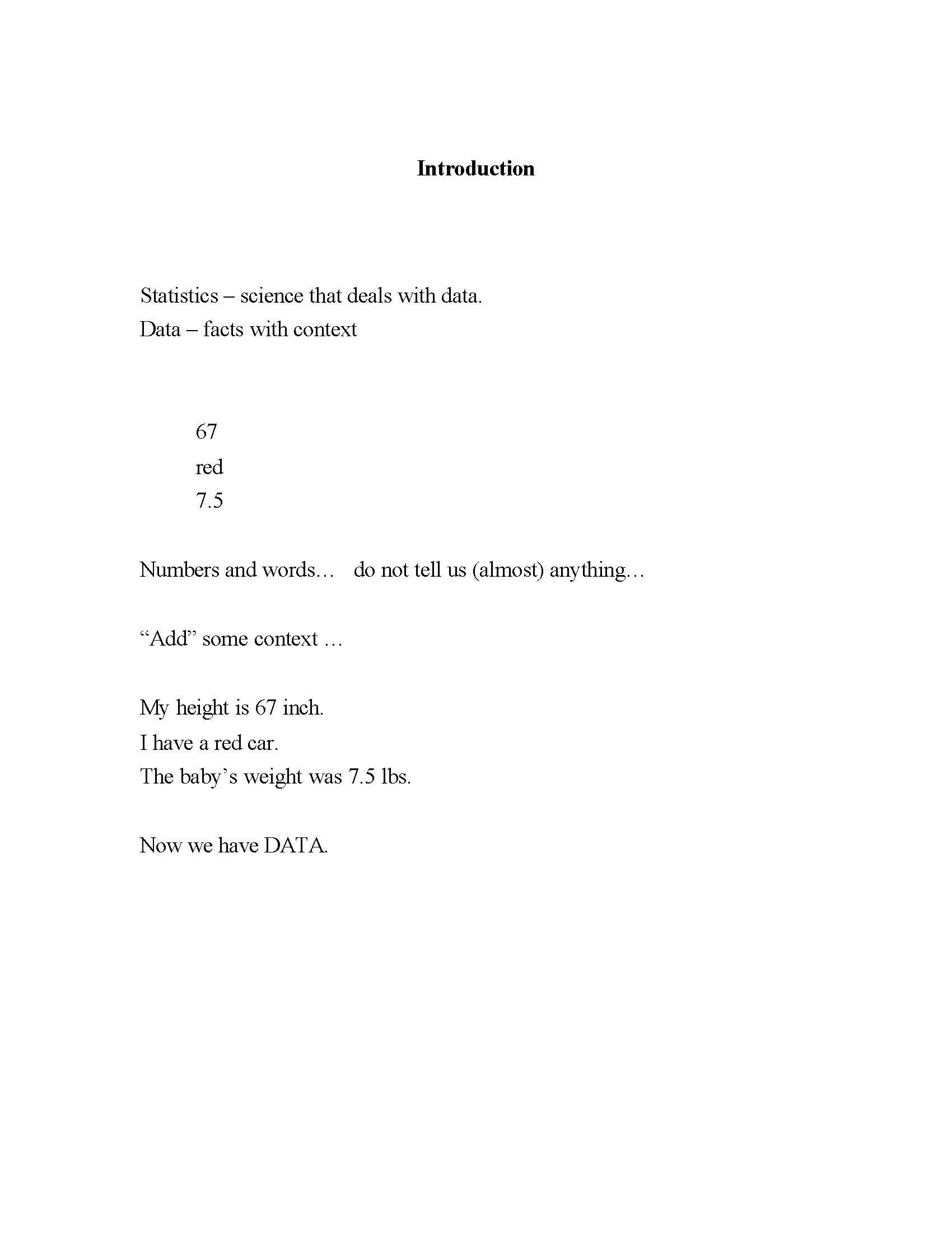 Statistics for Scientists