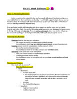 Lecture Notes Week 6 (Class 11+12)