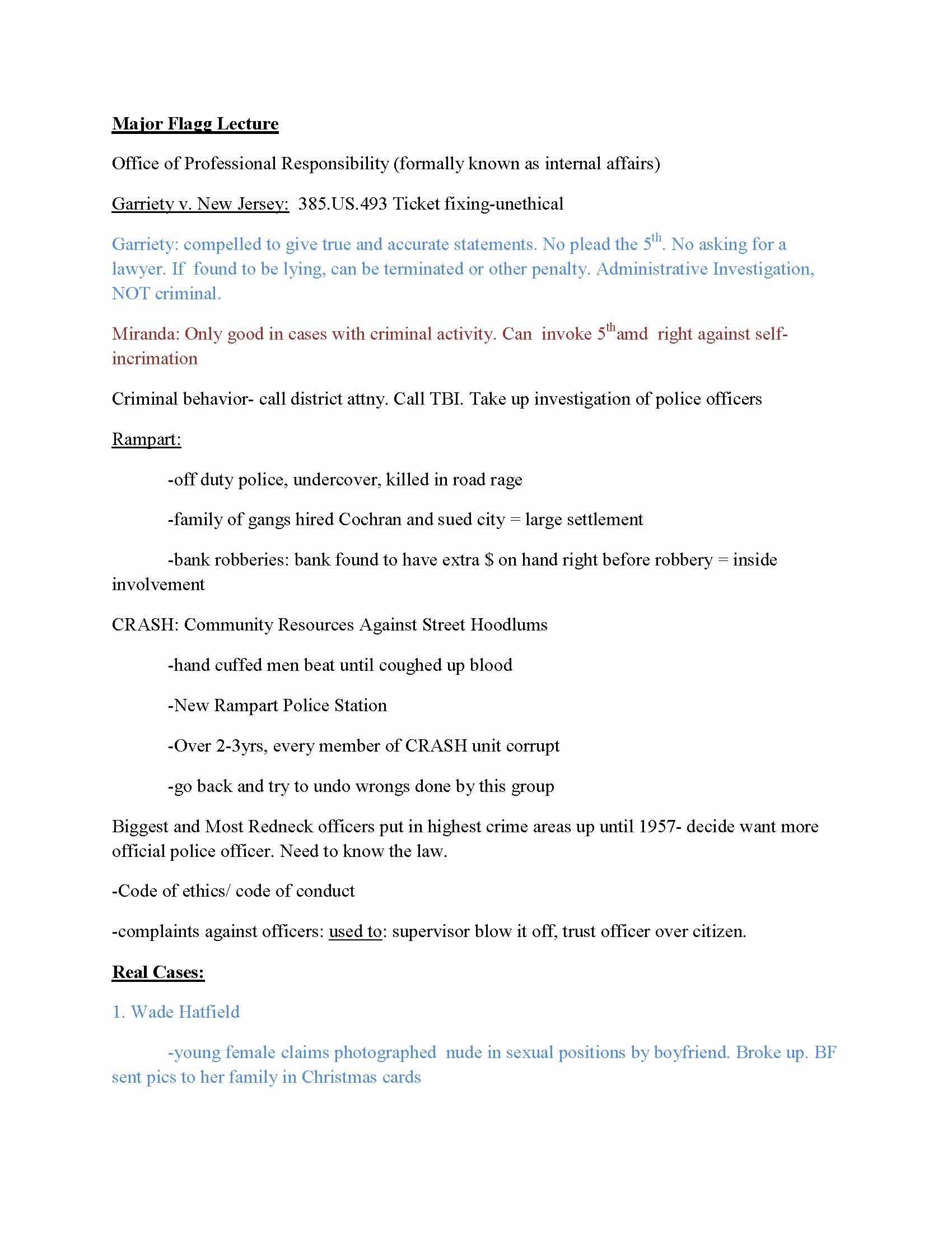 Ethics in Criminal Justice