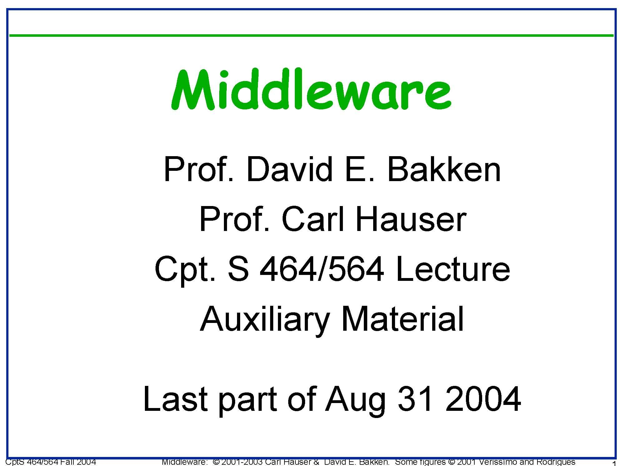 Distributed Systems Concepts and Programming