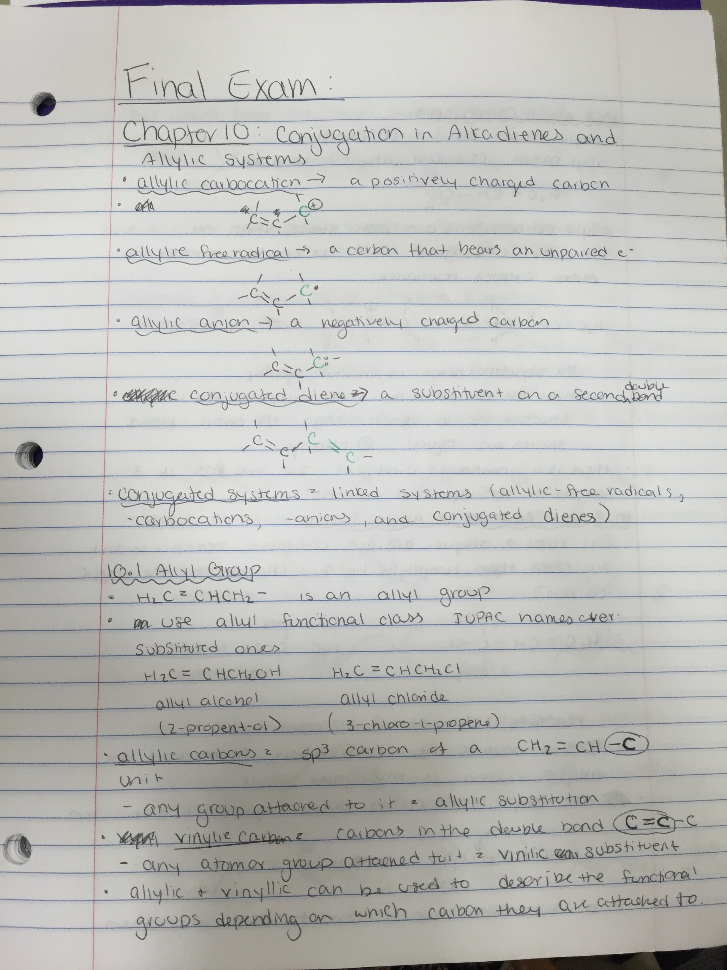 CHE 275 Final Exam Study Guide