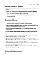 PSY 205: Chapter 6 Week 1 Notes
