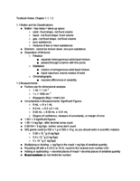 Textbook Notes: Chapter 1.1, 1.2