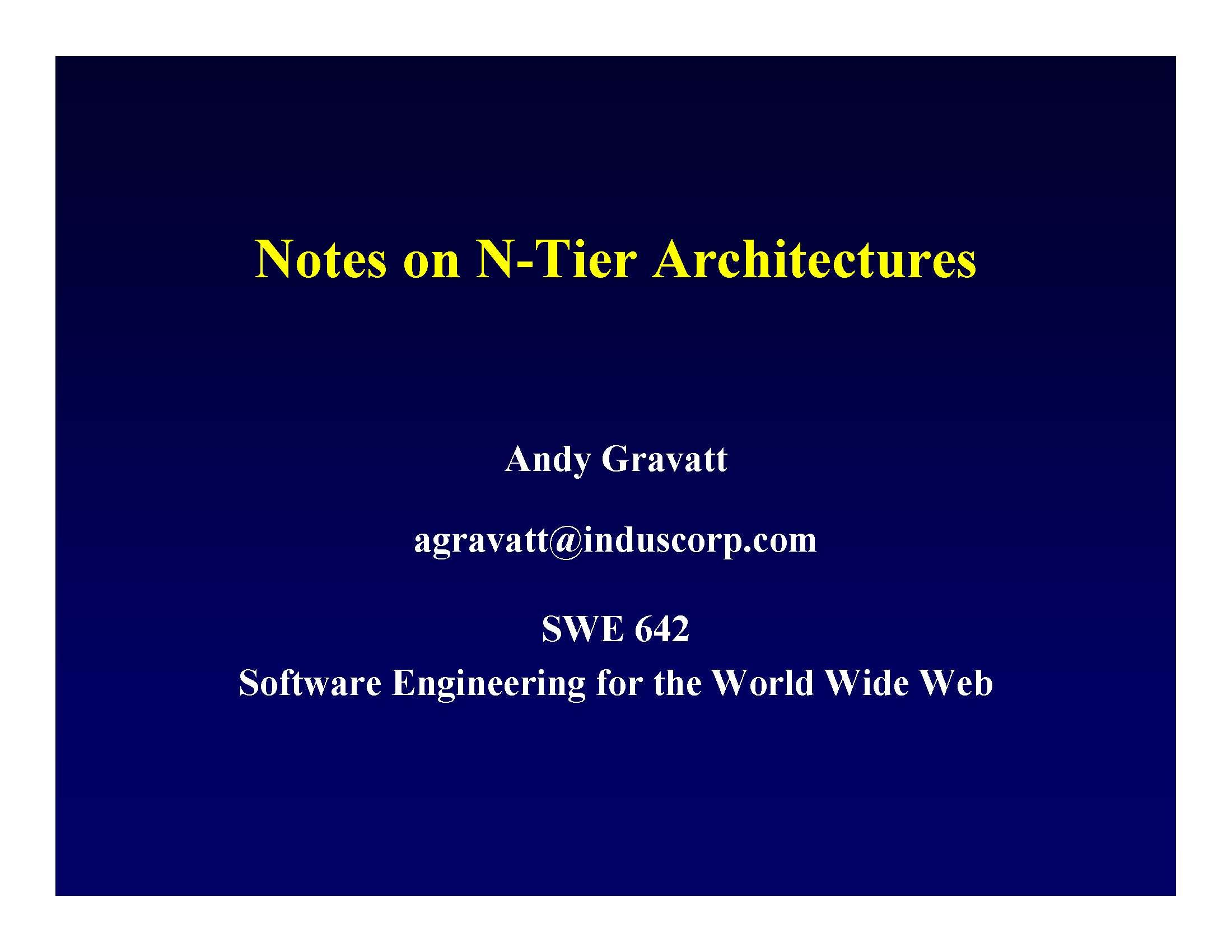 Software Eng for WWW