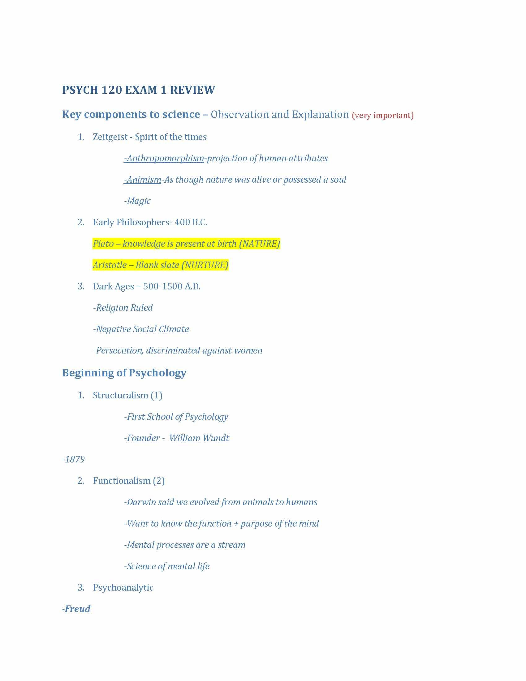 Elementary Psychology