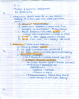 Ch. 11 Notes- Adolescents physical development