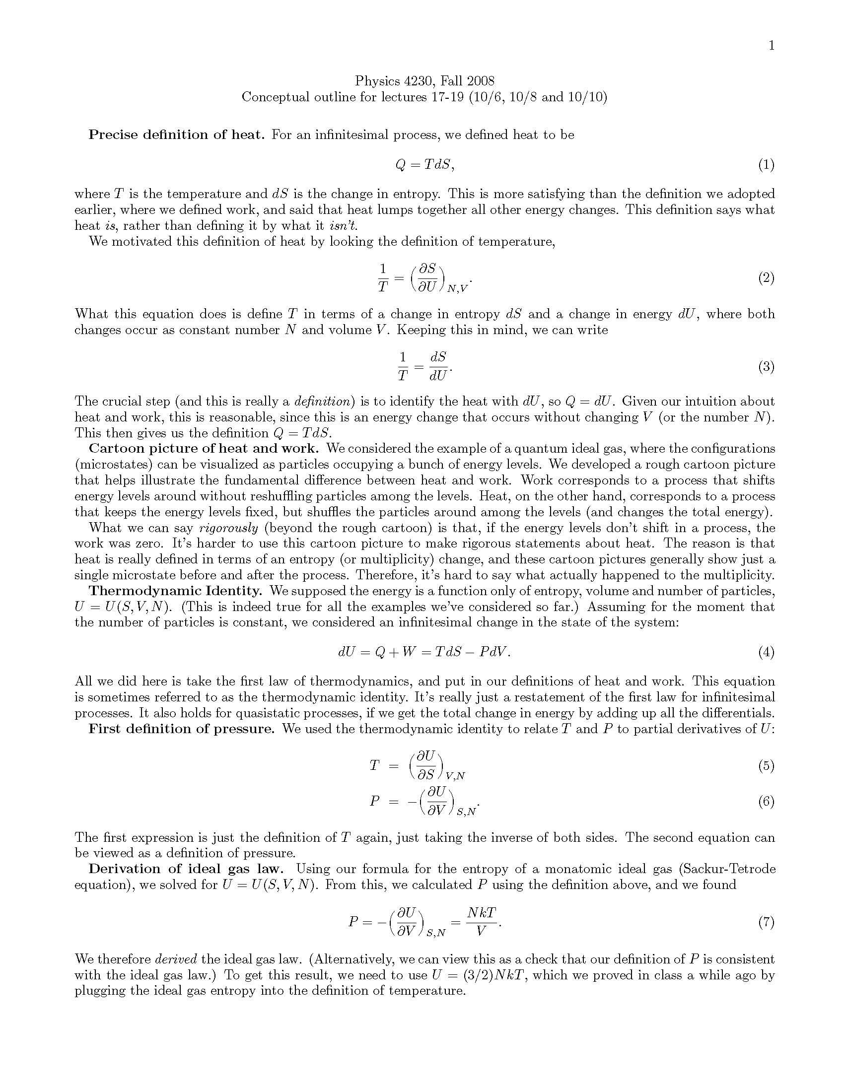 Thermodynamics and Statistical Mechanics