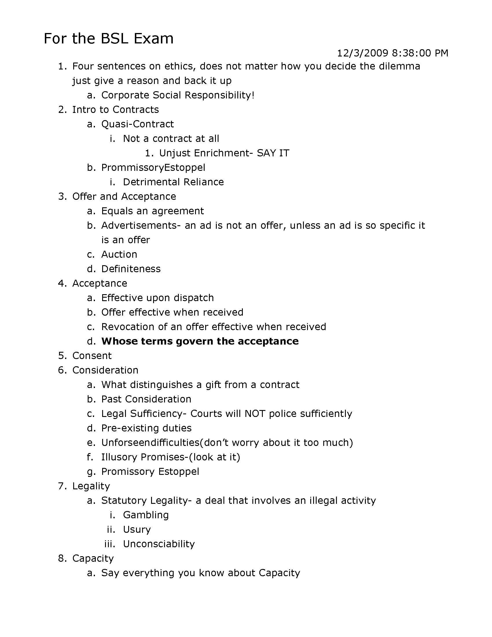Intro To Bus Law